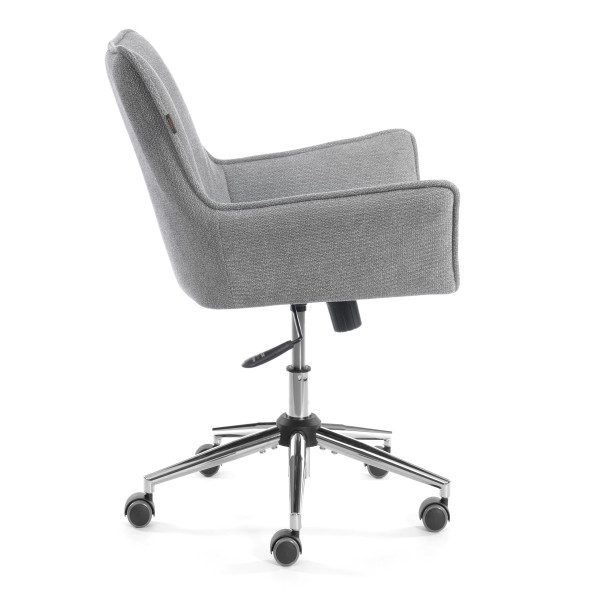 Кресло Murano/Мурано хром велюр/букле (HYP), светло-серый фото № 2