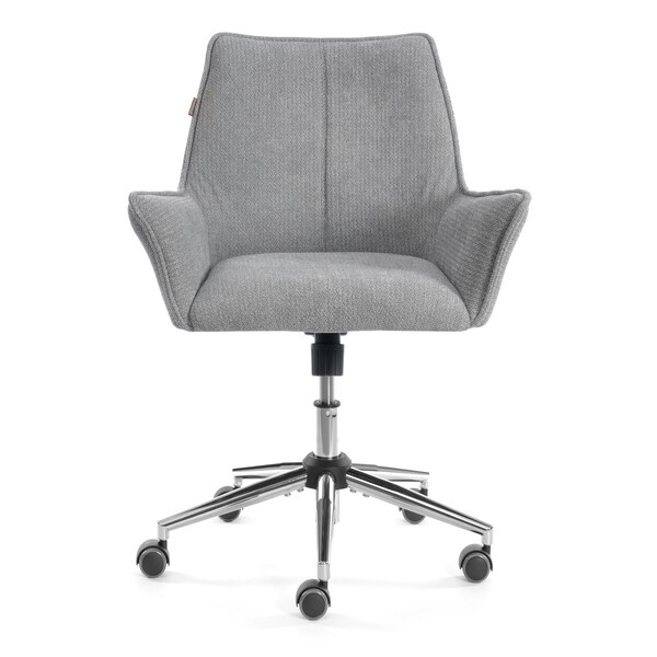 Кресло Murano/Мурано хром велюр/букле (HYP), светло-серый фото № 5