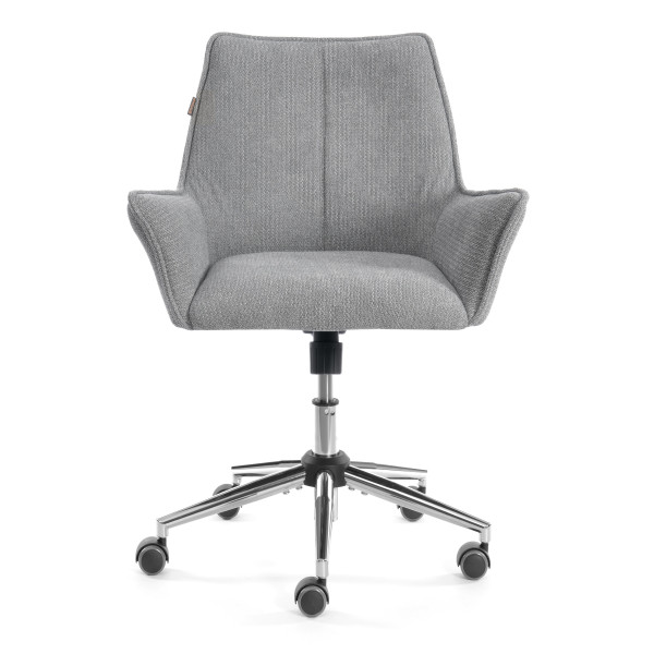 Кресло Murano/Мурано хром велюр/букле (HYP), светло-серый фото № 5