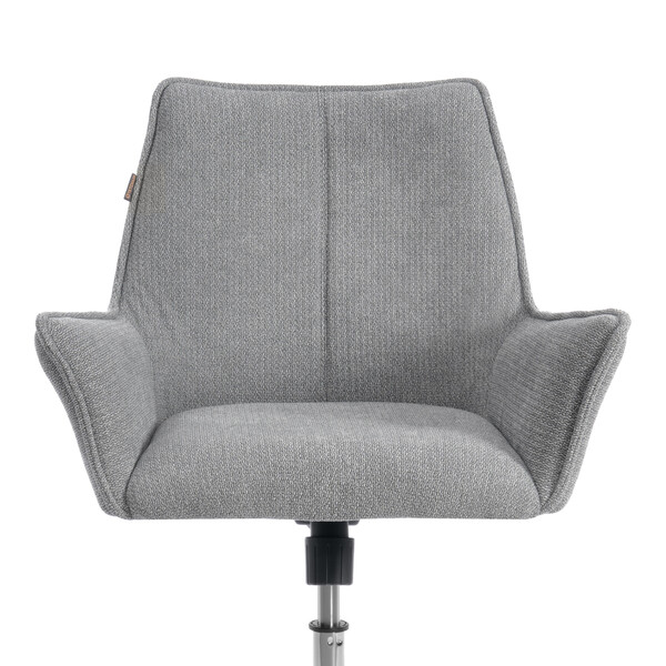 Кресло Murano/Мурано хром велюр/букле (HYP), светло-серый фото № 6