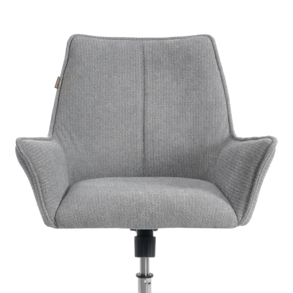 Кресло Murano/Мурано хром велюр/букле (HYP), светло-серый фото № 6