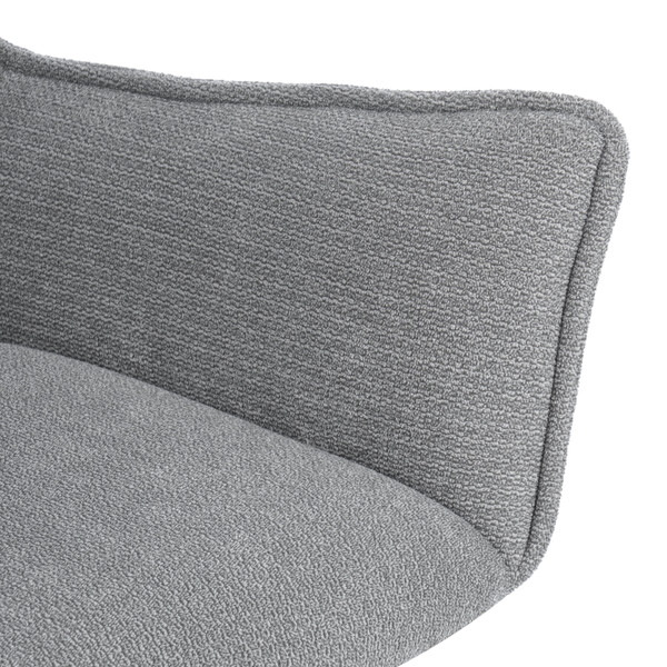 Кресло Murano/Мурано хром велюр/букле (HYP), светло-серый фото № 11