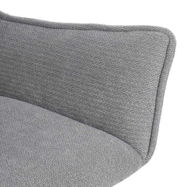 Кресло Murano/Мурано хром велюр/букле (HYP), светло-серый фото № 11