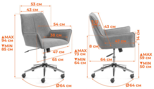 Кресло Murano/Мурано хром велюр/букле (HYP), светло-серый фото № 16