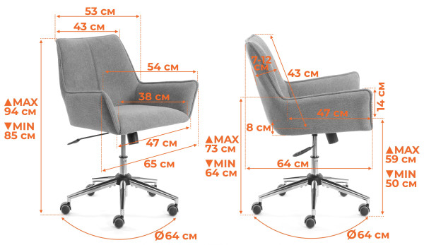 Кресло Murano/Мурано хром велюр/букле (HYP), светло-серый фото № 16