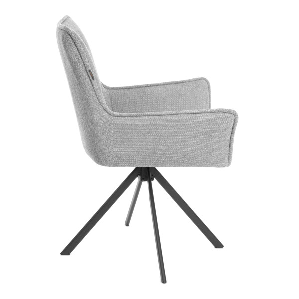 Кресло Murano/Мурано опора 360, велюр/букле (HYP), светло-серый фото № 2