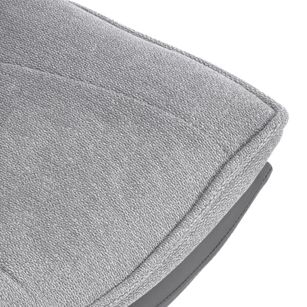Кресло лаунж Cosmo велюр/букле (HYP)/Экокожа, светло-серый/графит фото № 9