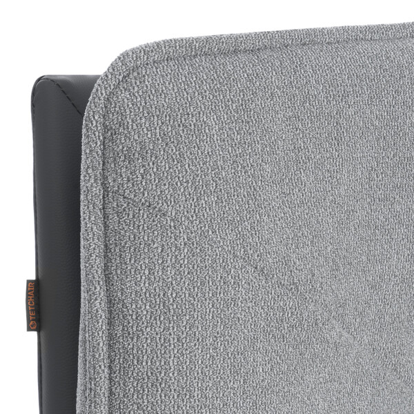 Кресло лаунж Cosmo велюр/букле (HYP)/Экокожа, светло-серый/графит фото № 10