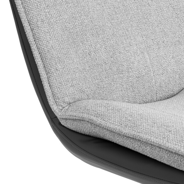 Кресло лаунж Cosmo велюр/букле, VT shape silver фото № 7