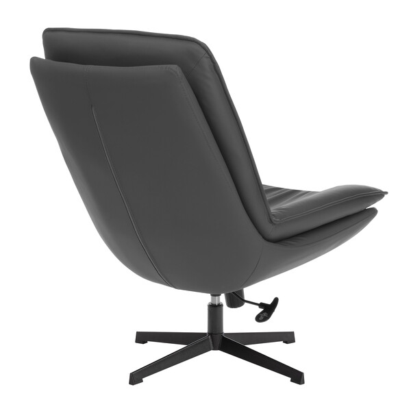 Кресло лаунж Cosmo экокожа, графит фото № 4