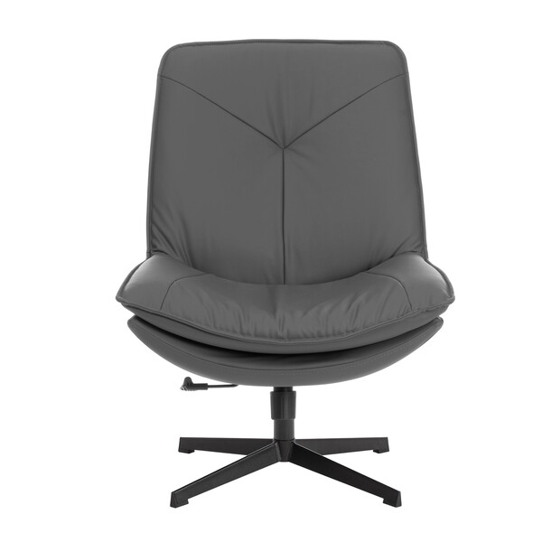 Кресло лаунж Cosmo экокожа, графит фото № 6