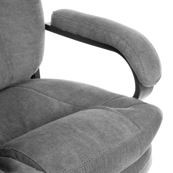 Кресло COMFORT Lux (22) metalBL ткань, серый, KUB 05 фото № 9