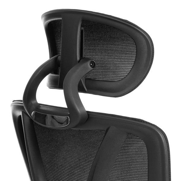 Кресло Mesh-12HR ткань, черный фото № 10