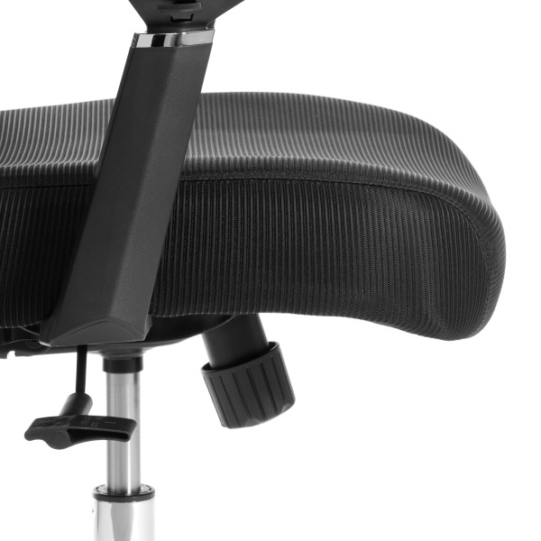 Кресло Mesh-12HR ткань, черный фото № 15