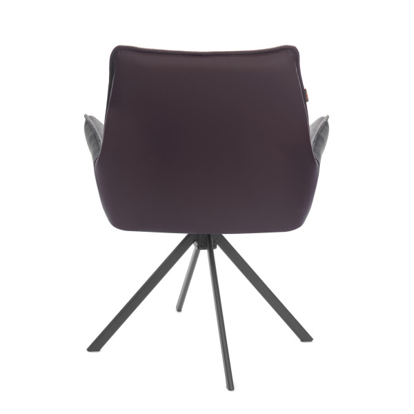 Кресло Murano/Мурано опора 360, велюр/букле (HYP)/Экокожа, бежевый/коричневый фото № 4