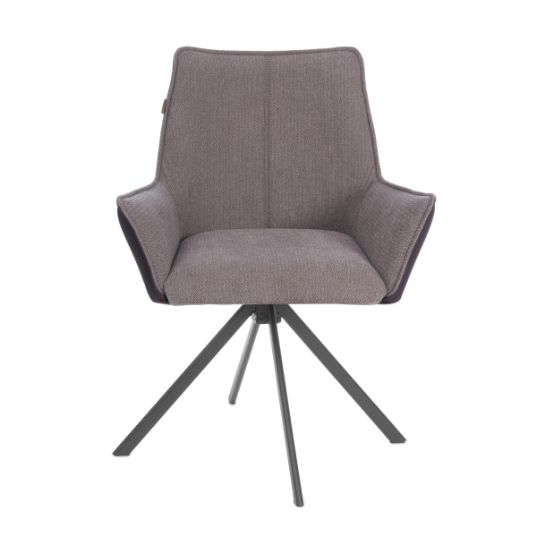 Кресло Murano/Мурано опора 360, велюр/букле (HYP)/Экокожа, бежевый/коричневый фото № 5