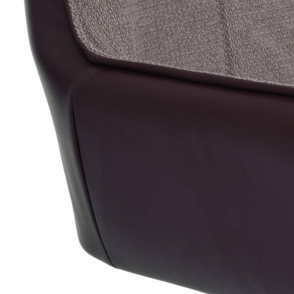 Кресло Murano/Мурано опора 360, велюр/букле (HYP)/Экокожа, бежевый/коричневый фото № 7