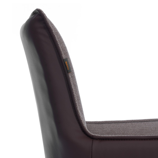 Кресло Murano/Мурано опора 360, велюр/букле (HYP)/Экокожа, бежевый/коричневый фото № 10