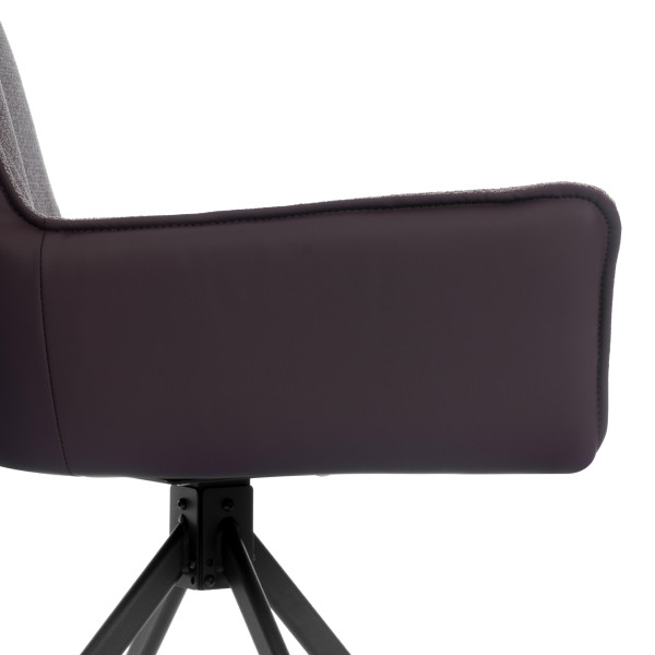 Кресло Murano/Мурано опора 360, велюр/букле (HYP)/Экокожа, бежевый/коричневый фото № 11