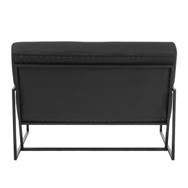 Диван Charli LUX/Чарли Люкс экокожа , Sharp Чёрный фото № 4