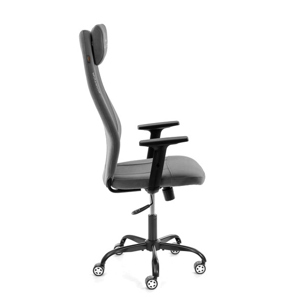 Кресло AVIATOR PLT metalBL флок/ткань, серый, 29/W-12 фото № 2