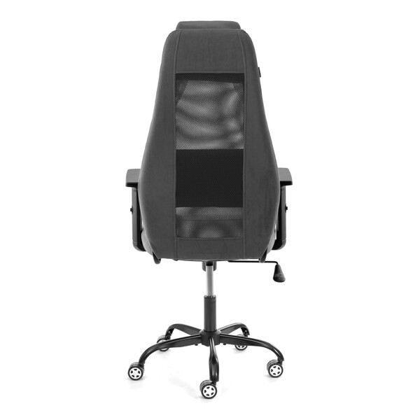 Кресло AVIATOR PLT metalBL флок/ткань, серый, 29/W-12 фото № 4