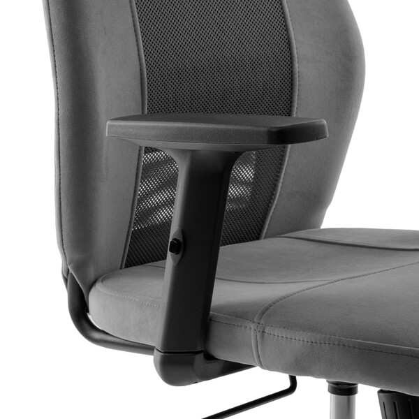 Кресло AVIATOR PLT metalBL флок/ткань, серый, 29/W-12 фото № 8