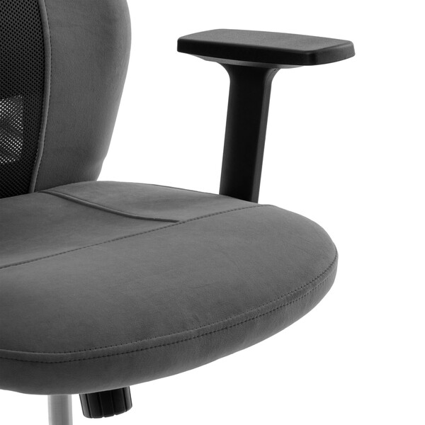 Кресло AVIATOR PLT metalBL флок/ткань, серый, 29/W-12 фото № 9