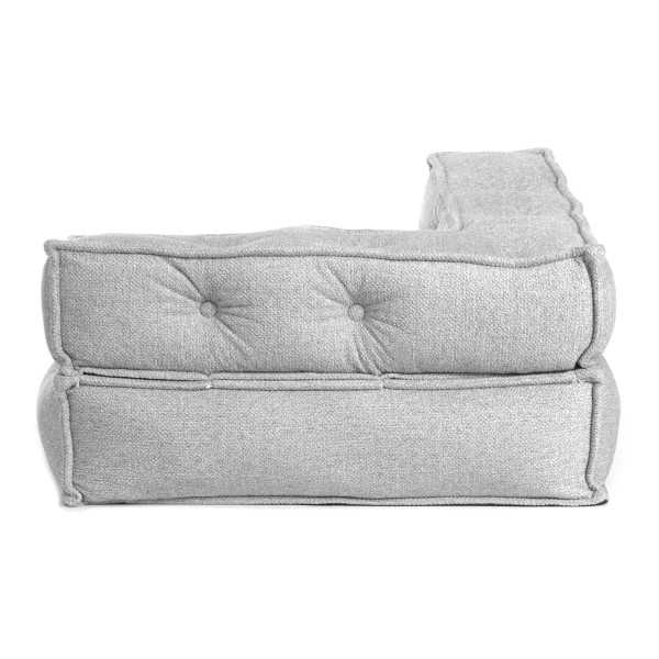 Модуль мягкий угловой Miracle велюр/букле, VT shape silver, 82x81x24 см фото № 4