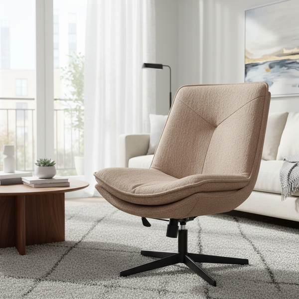 Кресло лаунж Cosmo велюр/букле, VT shape latte фото № 16