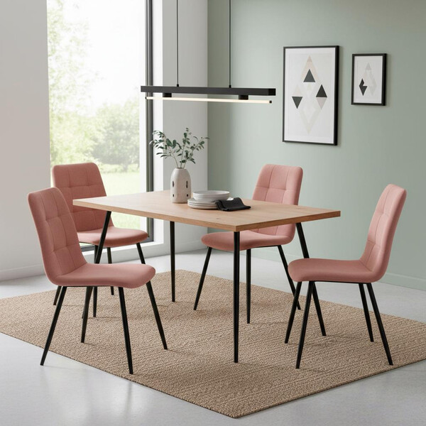 Стул обеденный Asti TREND, велюр, розовый, 137 фото № 13