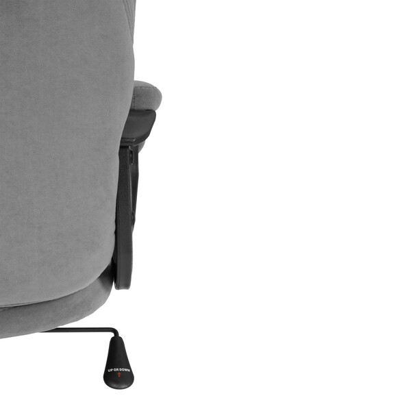 Кресло COMFORT Lux (22) metalBL велюр, серый, 29 фото № 10