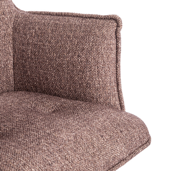 Кресло Lutz/Луц хром велюр/букле, VT shape wood rose фото № 8