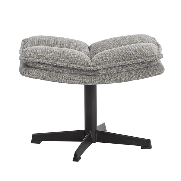 Пуф Reflex/Рефлекс велюр/букле (HYP), светло-серый фото № 2