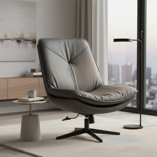 Кресло лаунж Cosmo экокожа, Sharp Графит фото № 16