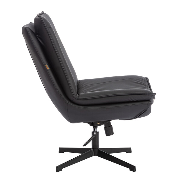 Кресло лаунж Cosmo экокожа, Sharp Чёрный фото № 2