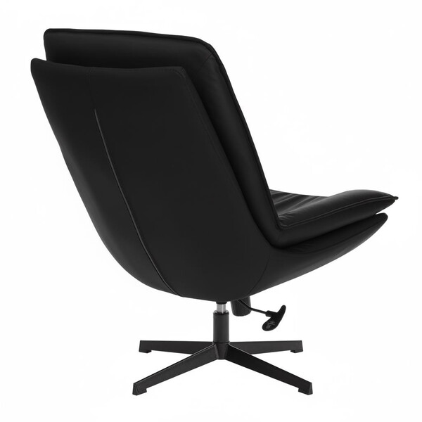 Кресло лаунж Cosmo экокожа, черный фото № 3