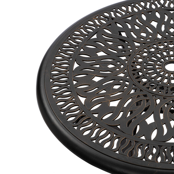 Комплект Secret De Maison Quartet/Квартет (стол +4 стула) алюминиевый сплав, бронза/bronze фото № 3