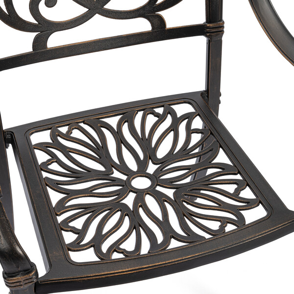 Комплект Secret De Maison Quartet/Квартет (стол +4 стула) алюминиевый сплав, бронза/bronze фото № 10