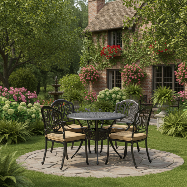 Комплект Secret De Maison Quartet/Квартет (стол +4 стула) алюминиевый сплав, бронза/bronze фото № 18