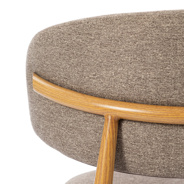 Стул обеденный Belsay/Белси велюр/металл, светло-коричневый/натуральный, 46х53х79см фото № 9