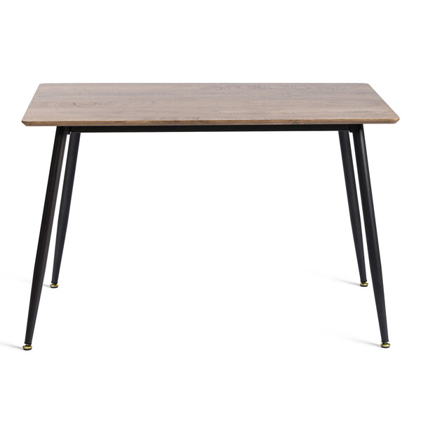 Стол обеденный Birkhall/Биркхолл МДФ/металл, дуб состаренный/черный, 120х80х75(+1)см фото № 2