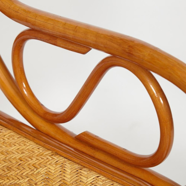 Кресло-качалка из натурального ротанга «Milano» ( без подушки) (Cognac (коньяк)) фото № 10