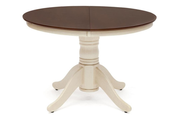 Стол обеденный раскладной «Каир» (Cairo CT 4260) (Античный белый/Тёмный Дуб) фото № 5
