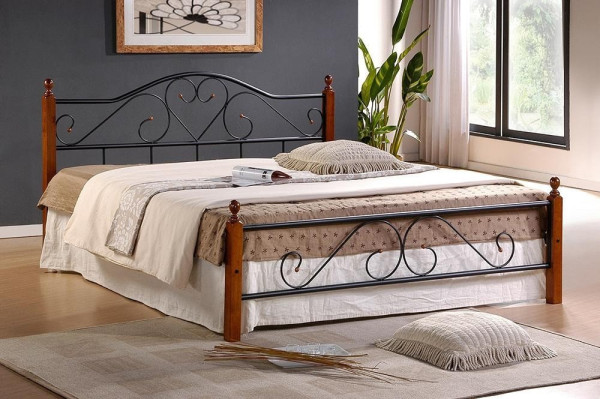 Кровать кованая AT 815 (металлический каркас) + основание (180см x 200см) фото № 3