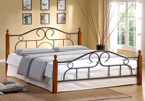 Металлическая кровать AT 808 (металлический каркас) + металлическое основание (160см x 200см) фото № 18