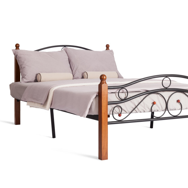 Кровать кованая AT 803 (металлический каркас) + основание (120см x 200см) фото № 6