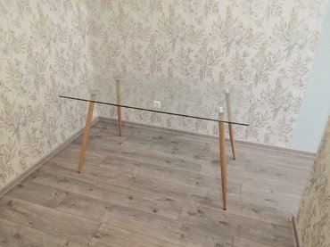 Стол со стеклянной столешницей «Sophia» (mod. 5003) (Прозрачный) в Санкт-Петербурге фото покупателя №1