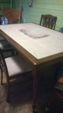 Стол обеденный с плиткой СТ 3760 венге (Дерево венге) в Санкт-Петербурге фото покупателя №1