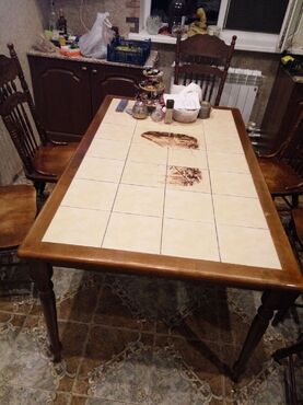 Стол обеденный с плиткой СТ 3760 венге (Дерево венге) в Санкт-Петербурге фото покупателя №2